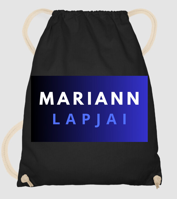 MARIANN LAPJAI minta fekete pólón