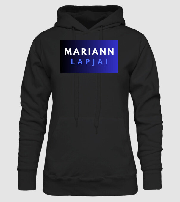 MARIANN LAPJAI minta fekete pólón