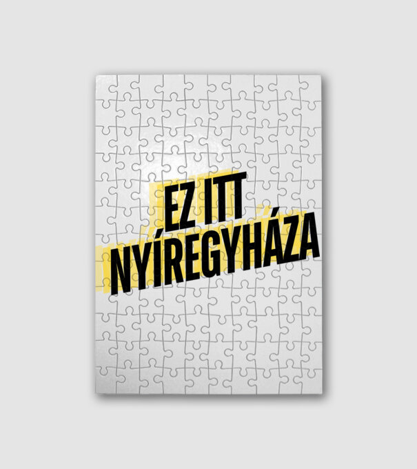 Ez itt Nyíregyháza minta fehér pólón
