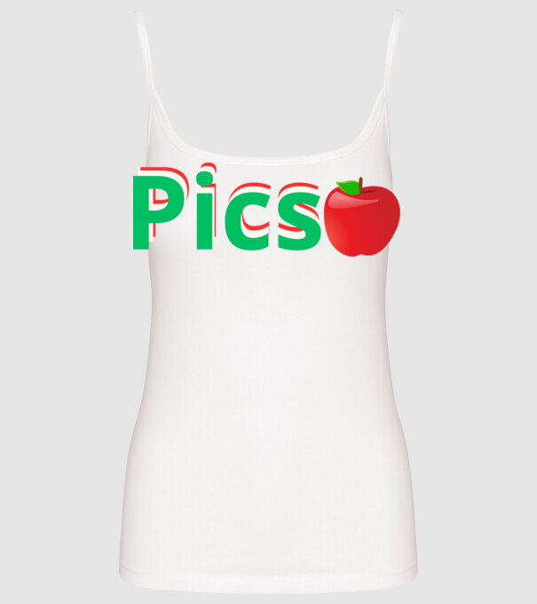Picsa minta fehér pólón