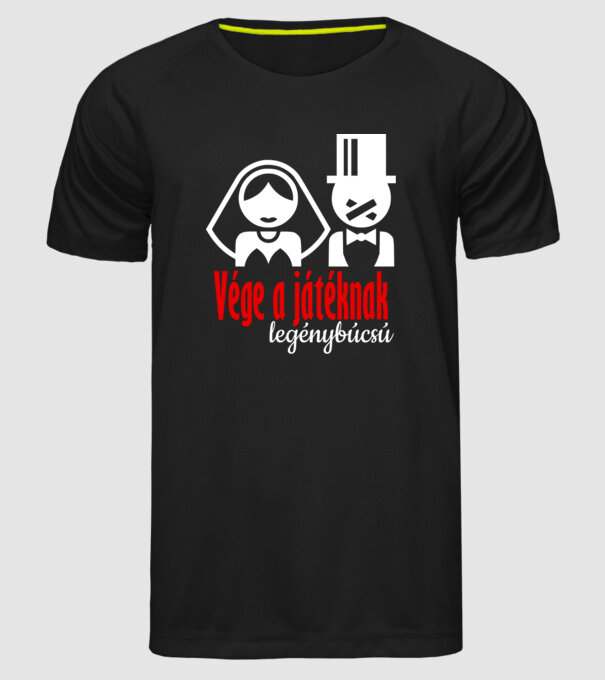 Game over színezhető minta fekete pólón