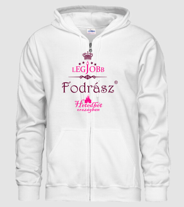 Legjobb fodrász minta fehér pólón