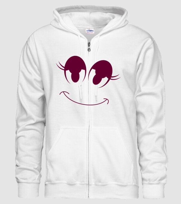 mosoly színezhető emoji smile minta fehér pólón