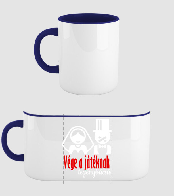 Game over színezhető minta sötétkék pólón