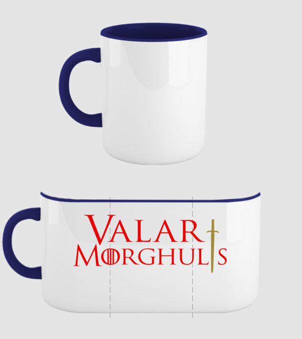 Valar Morghulis minta sötétkék pólón
