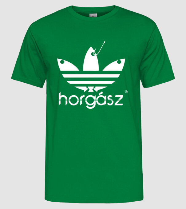Adidas hogász színezhető minta zöld pólón