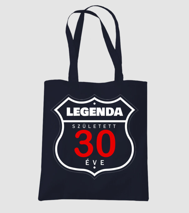 legenda született 30 éve színezhető minta sötétkék pólón
