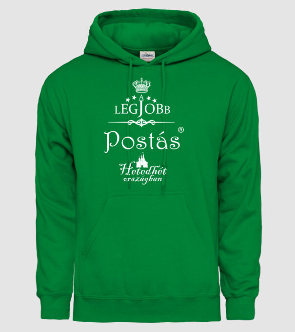 legjobb_postas minta zöld pólón