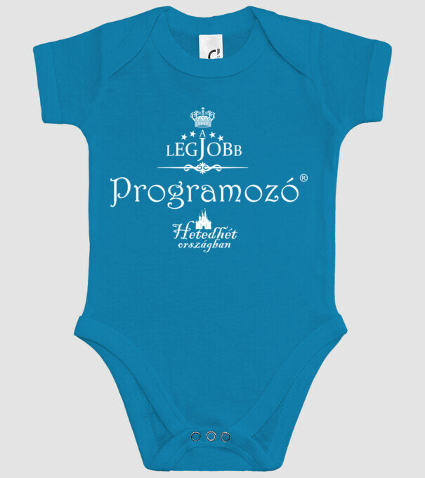 legjobb_programozo minta türkiz pólón