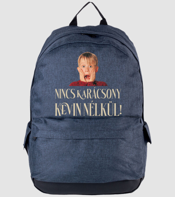 Nincs Karácsony Kevin nélkül minta farmerkék pólón