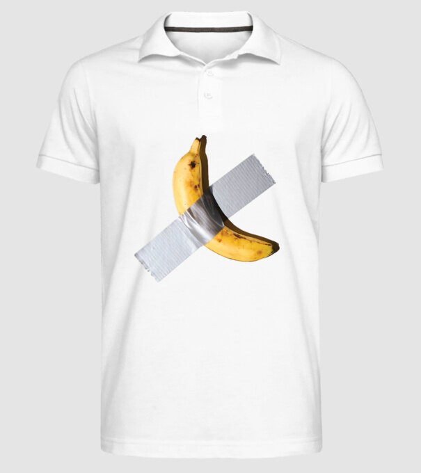 Banana Split minta fehér pólón