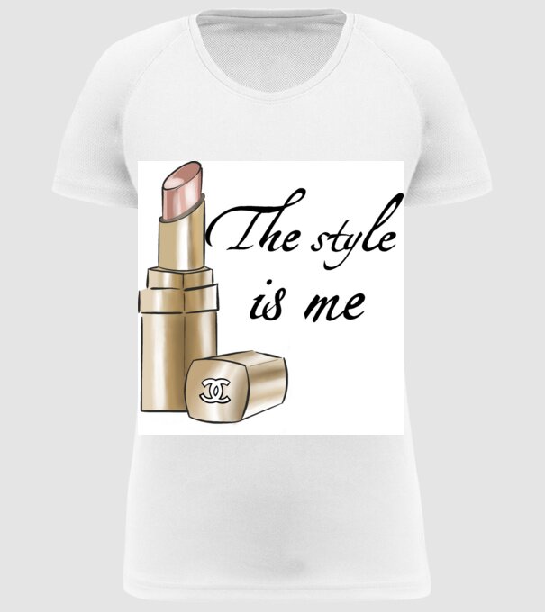 The style is me minta fehér pólón