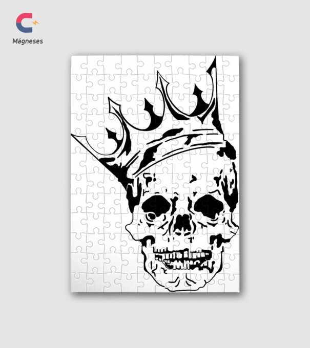 Skull King minta fehér pólón
