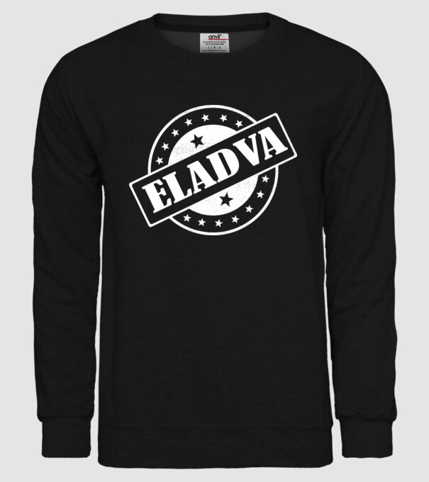 Színezhető felirat eladva sold out minta fekete pólón