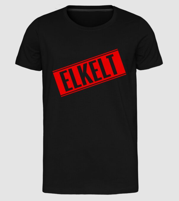 színezhető elkelt felirat minta fekete pólón