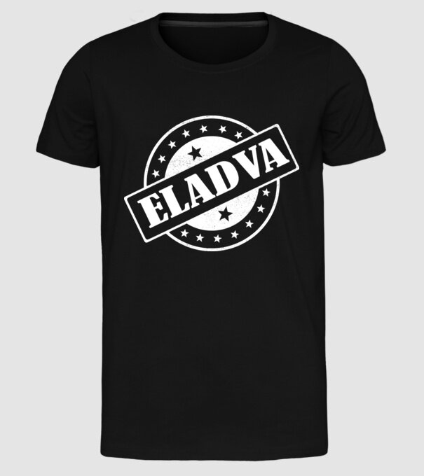 Színezhető felirat eladva sold out minta fekete pólón