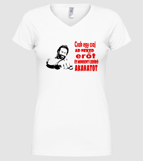 Bud Spencer puffin minta fehér pólón