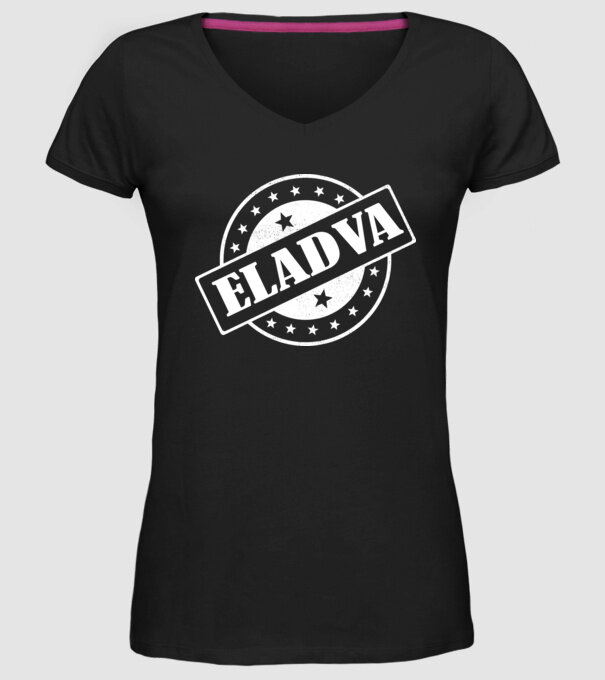 Színezhető felirat eladva sold out minta fekete pólón