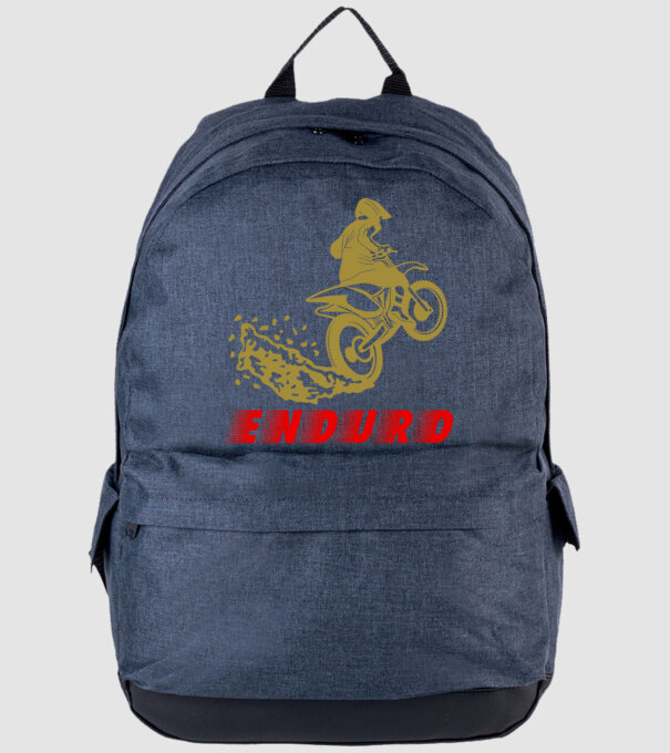 Enduro cross motor színezhető minta farmerkék pólón