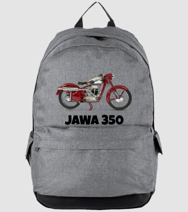 Jawa 350 szerkesztőben színezhető felirat minta szürke pólón