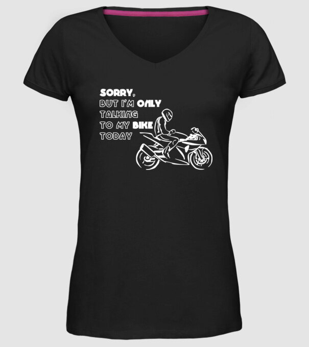 Only my bike minta fekete pólón