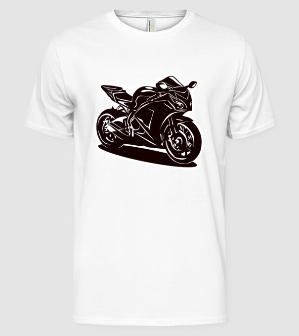CBR Fireblade minta fehér pólón