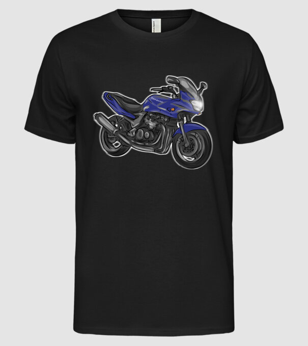 Kawasaki ZR-7S minta fekete pólón