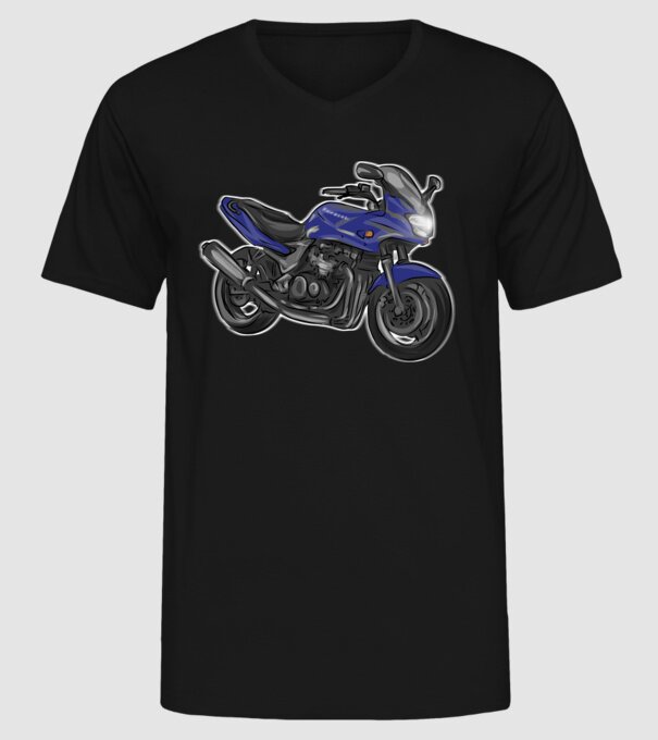 Kawasaki ZR-7S minta fekete pólón