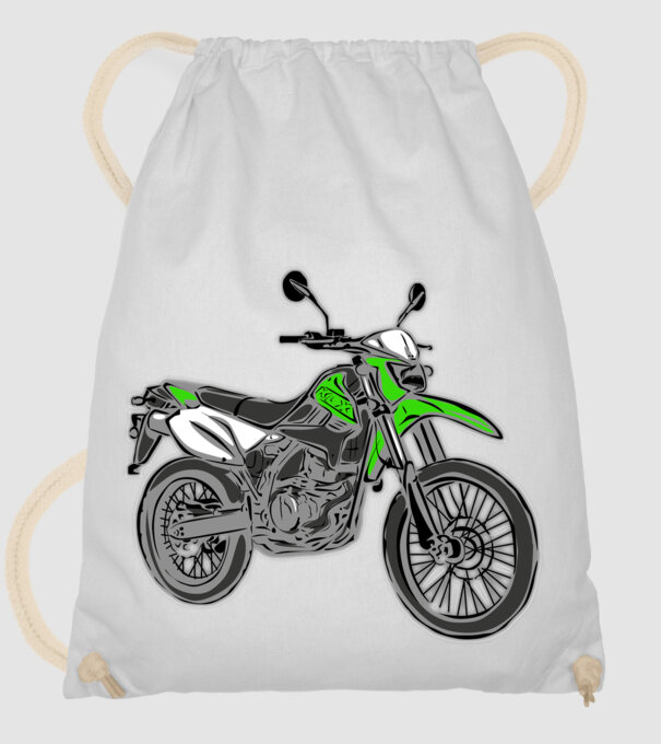 KLX 250 minta fehér pólón