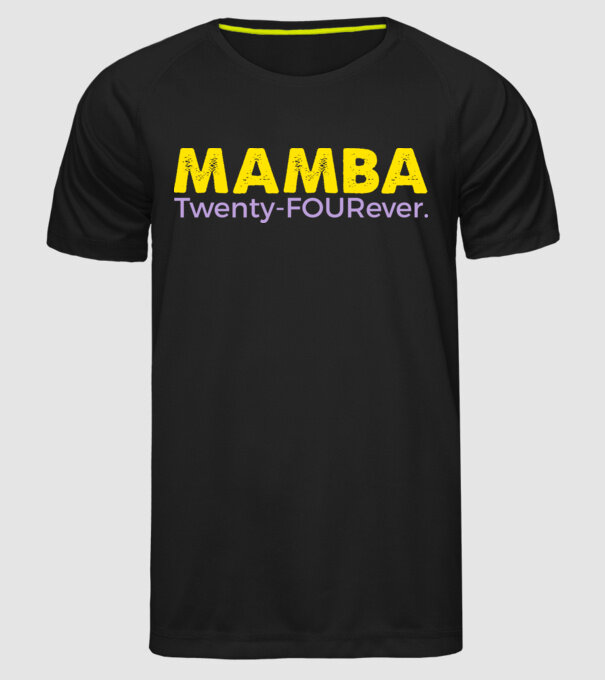 Black Mamba 24 - Kobe Bryant tribute minta fekete pólón