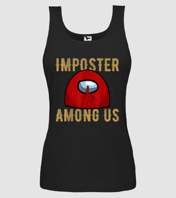 Ssshhhh - Imposter Among Us minta fekete pólón