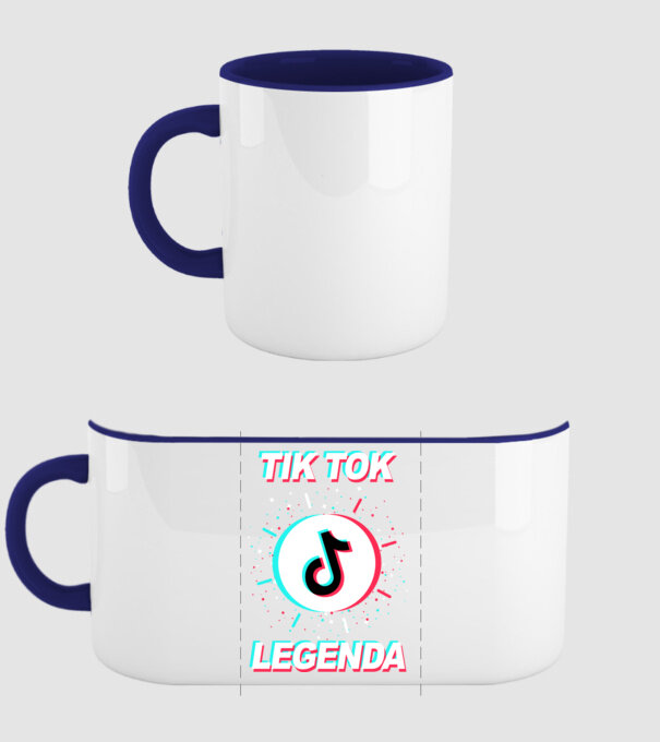 Tik tok legenda minta sötétkék pólón