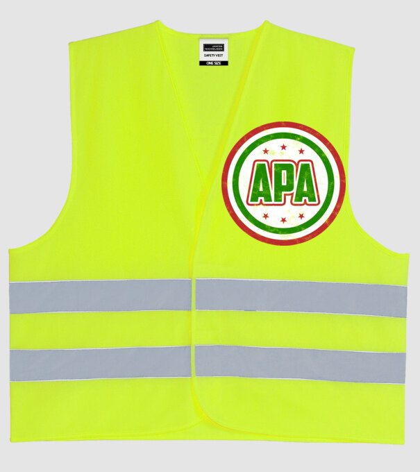 Nemzeti Apa - Apának minta neonsárga pólón
