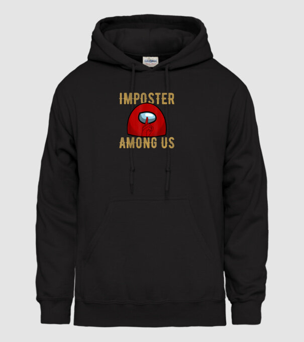 Ssshhhh - Imposter Among Us minta fekete pólón