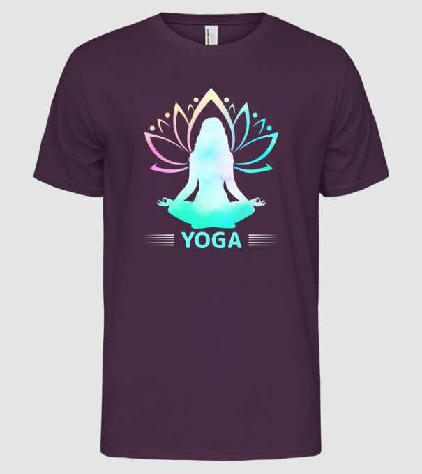 JÓGA / YOGA minta lila pólón
