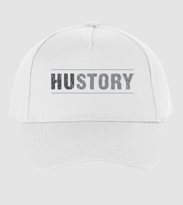 HUSTORY minta fehér pólón