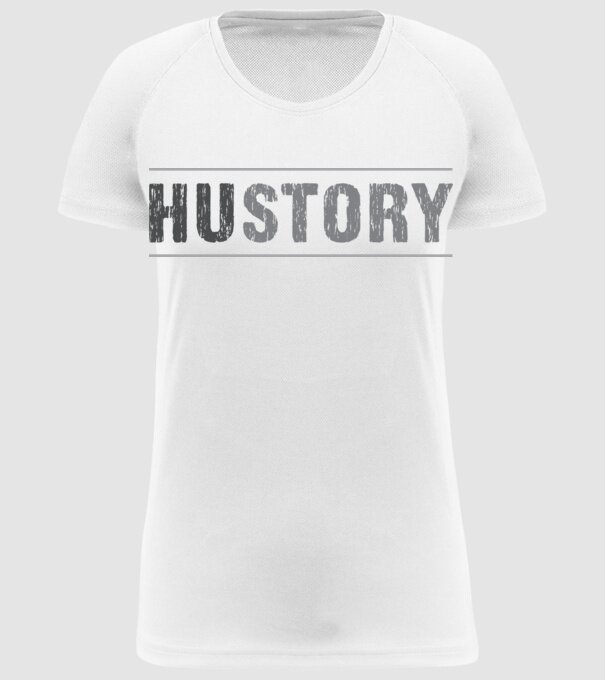 HUSTORY minta fehér pólón