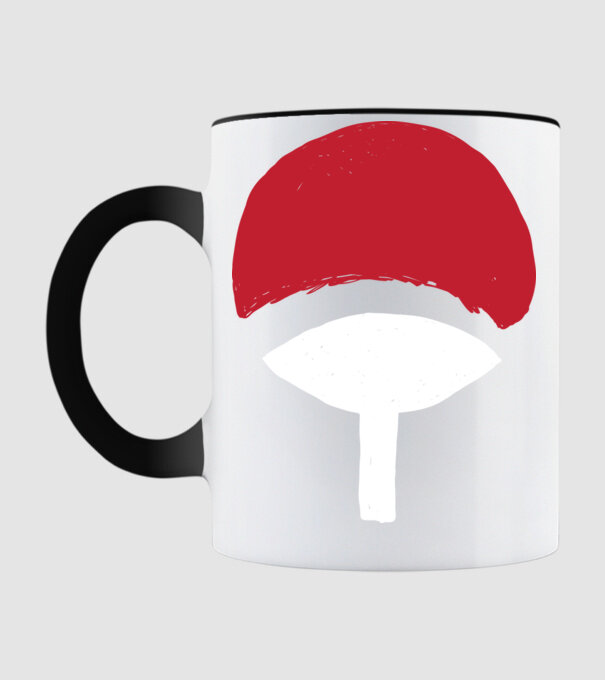 Uchiha logo minta fekete pólón