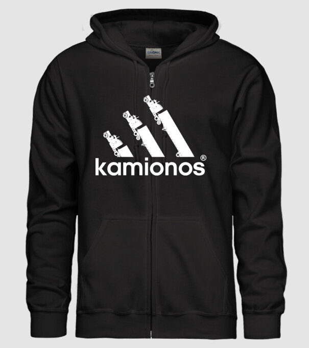 Adidas kamionos original színezhető minta fekete pólón