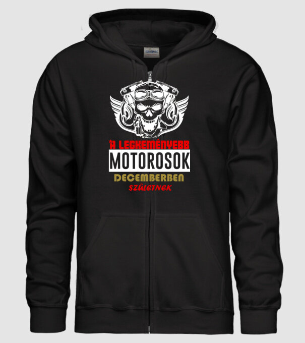 Legjobb motoros december minta fekete pólón