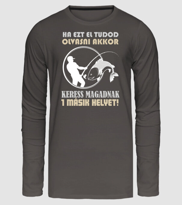 Ha ezt el tudod olvasni színezhető minta sötétszürke pólón