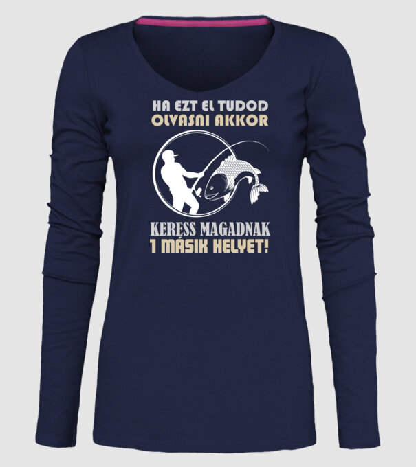 Ha ezt el tudod olvasni színezhető minta sötétkék pólón