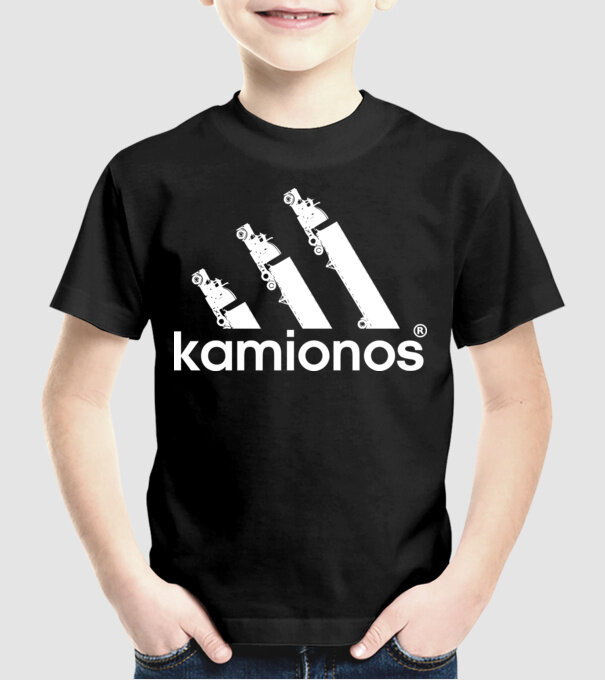 Adidas kamionos original színezhető minta fekete pólón