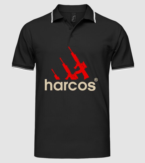 adidas_harcos minta fekete pólón
