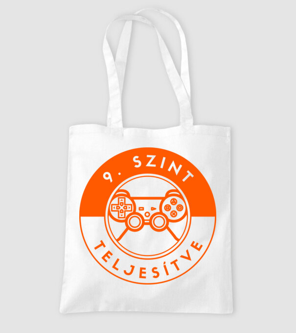 9. szint teljesítve színezhető minta fehér pólón