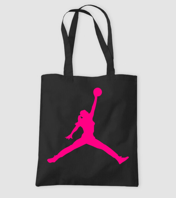Nike Air Jordan csaj minta fekete pólón
