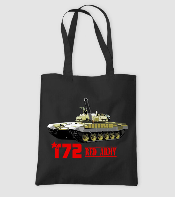 T72 tank színezhető póló minta minta fekete pólón