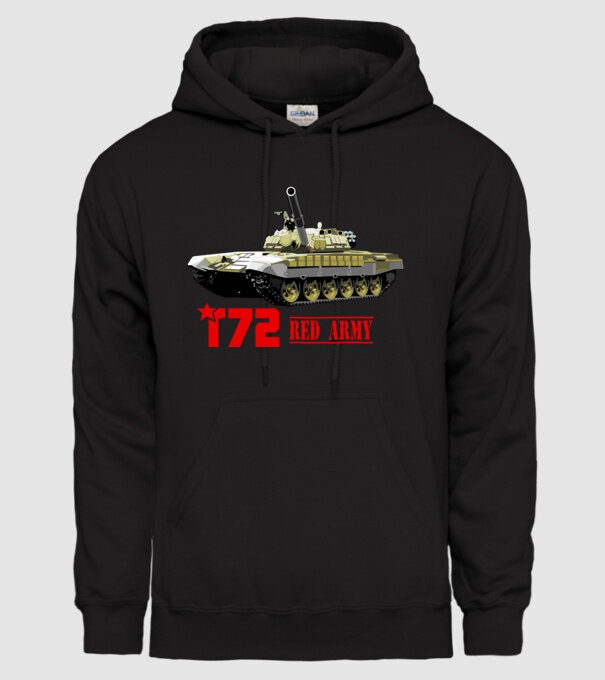 T72 tank színezhető póló minta minta fekete pólón