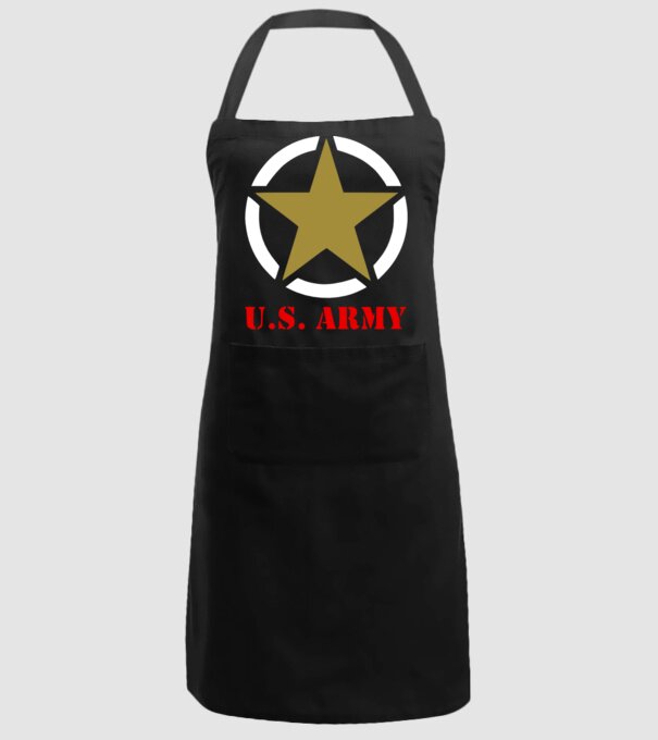US Army színezhető logo minta fekete pólón