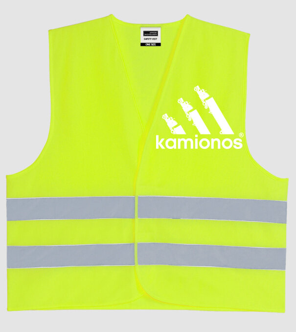 Adidas kamionos original színezhető minta neonsárga pólón